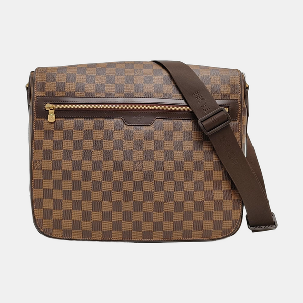 SPENCER Damier Ebene Coated Canvas Brown