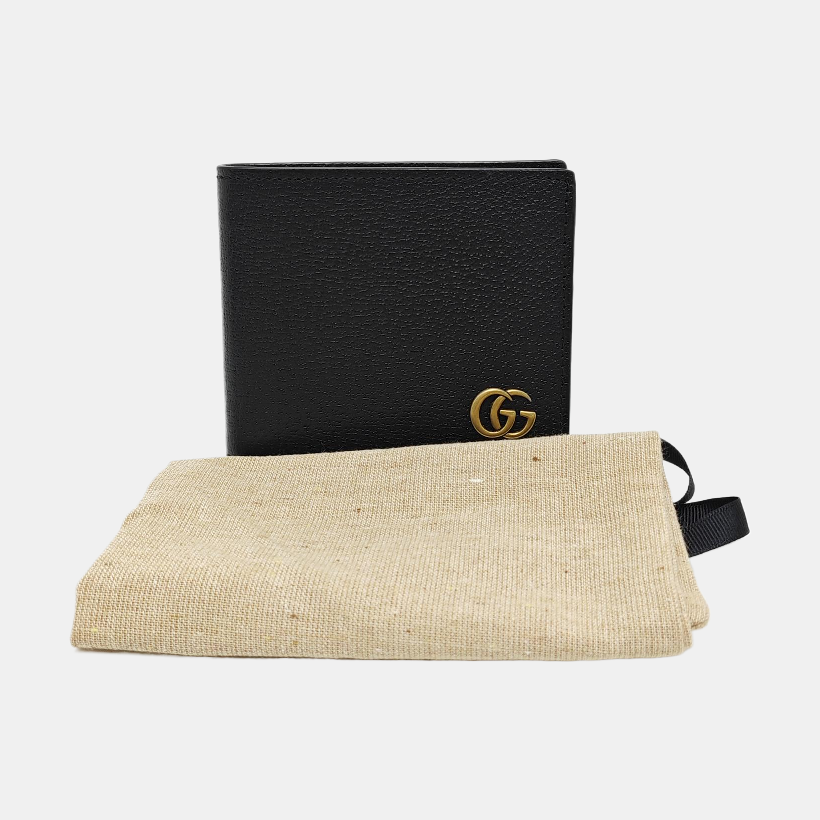 GG Marmont Mini Calfskin Black Wallet