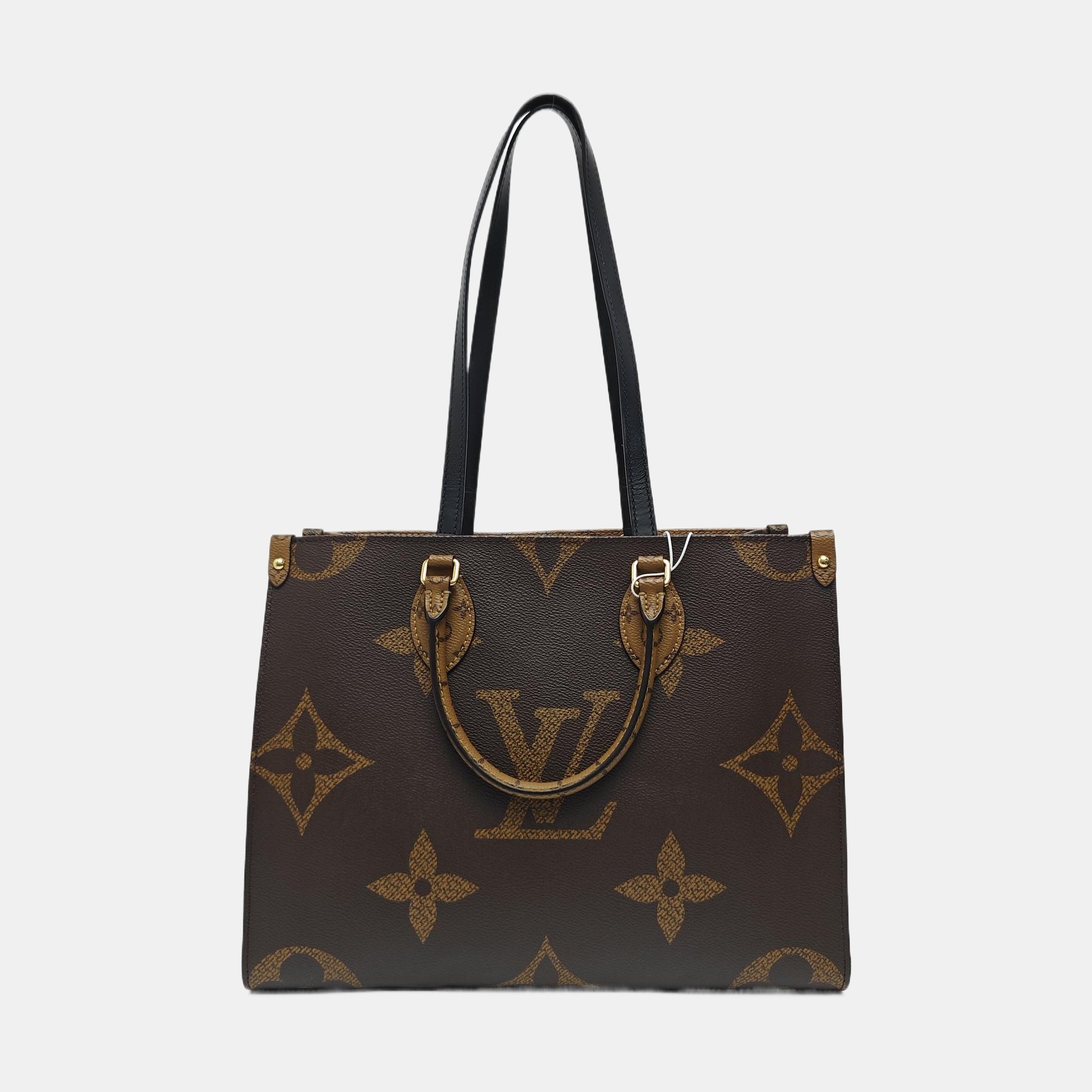 ONTHEGO MM Monogram Coated Canvas Brown