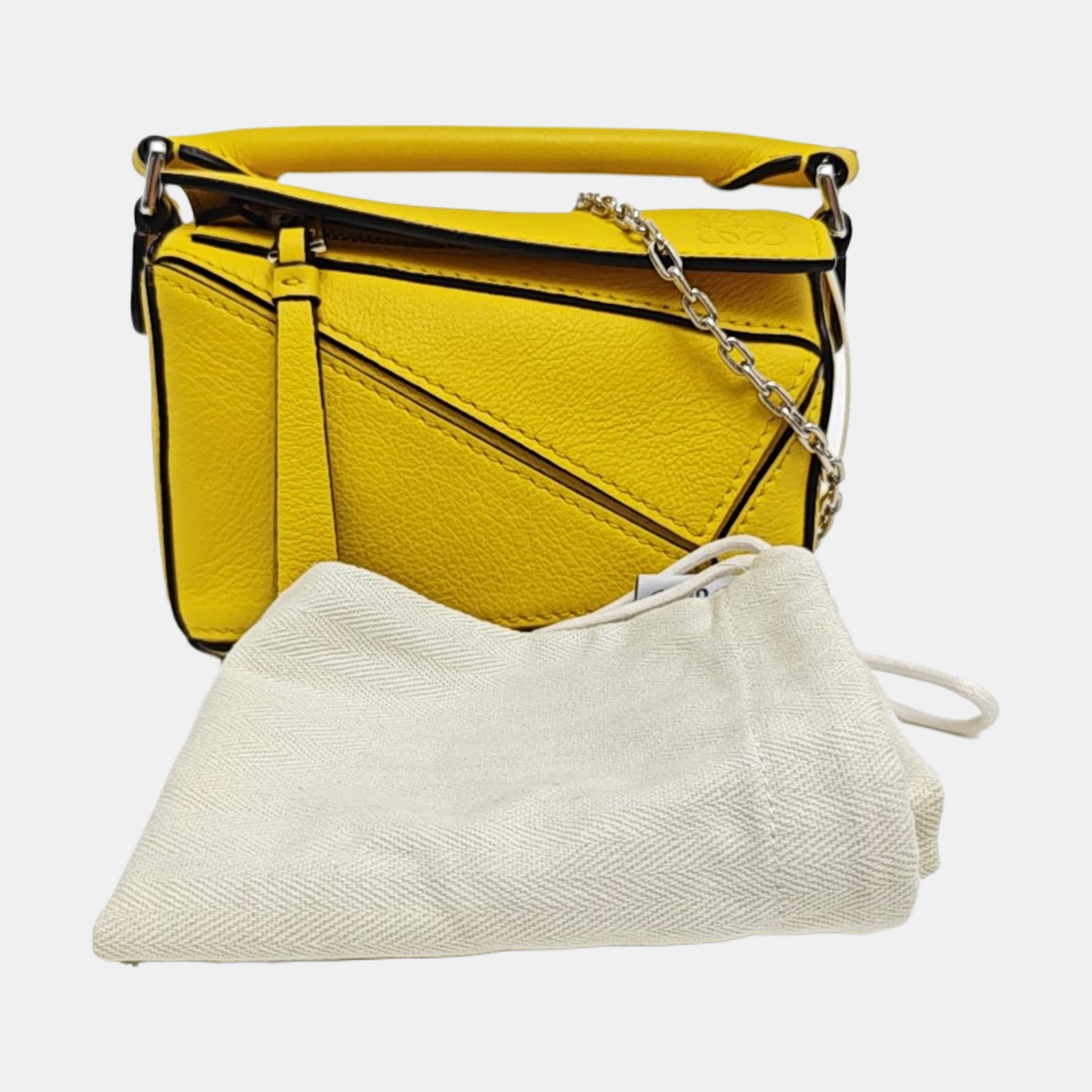 Puzzle Calfskin Yellow