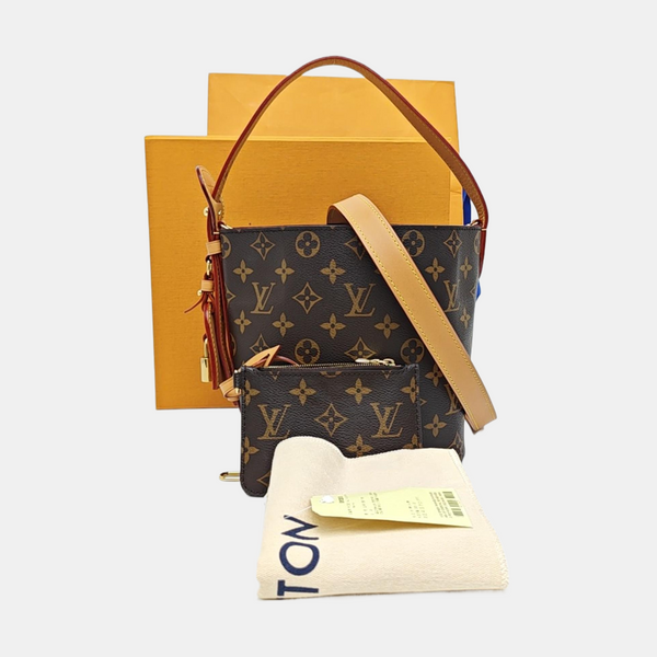 ALL IN Monogram Coated Canvas Brown