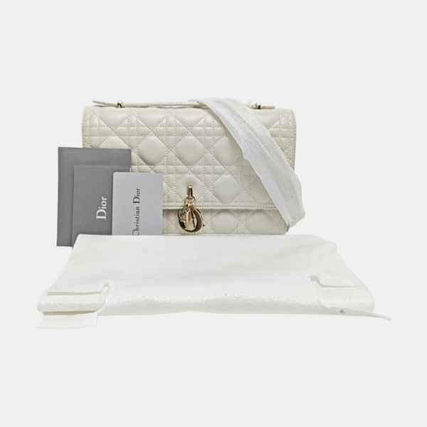 My Dior MISS DIOR Cannage Lambskin White