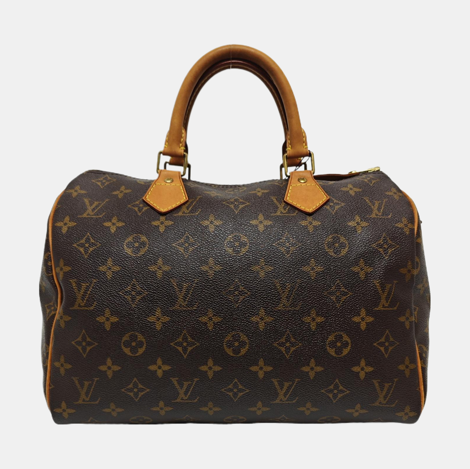SPEEDY 30 Monogram Coated Canvas Brown