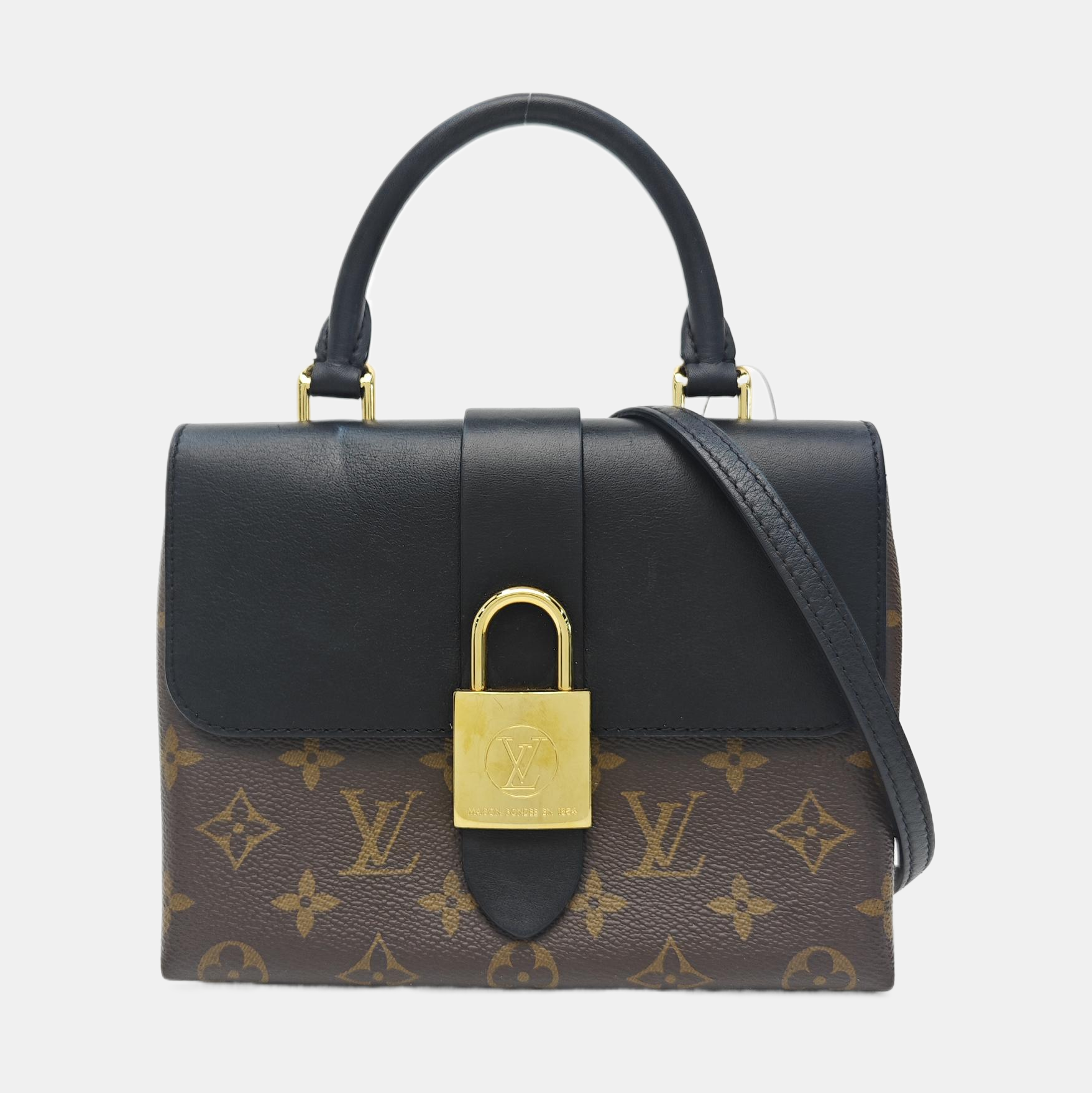 LOCKY BB Monogram Coated Canvas Brown