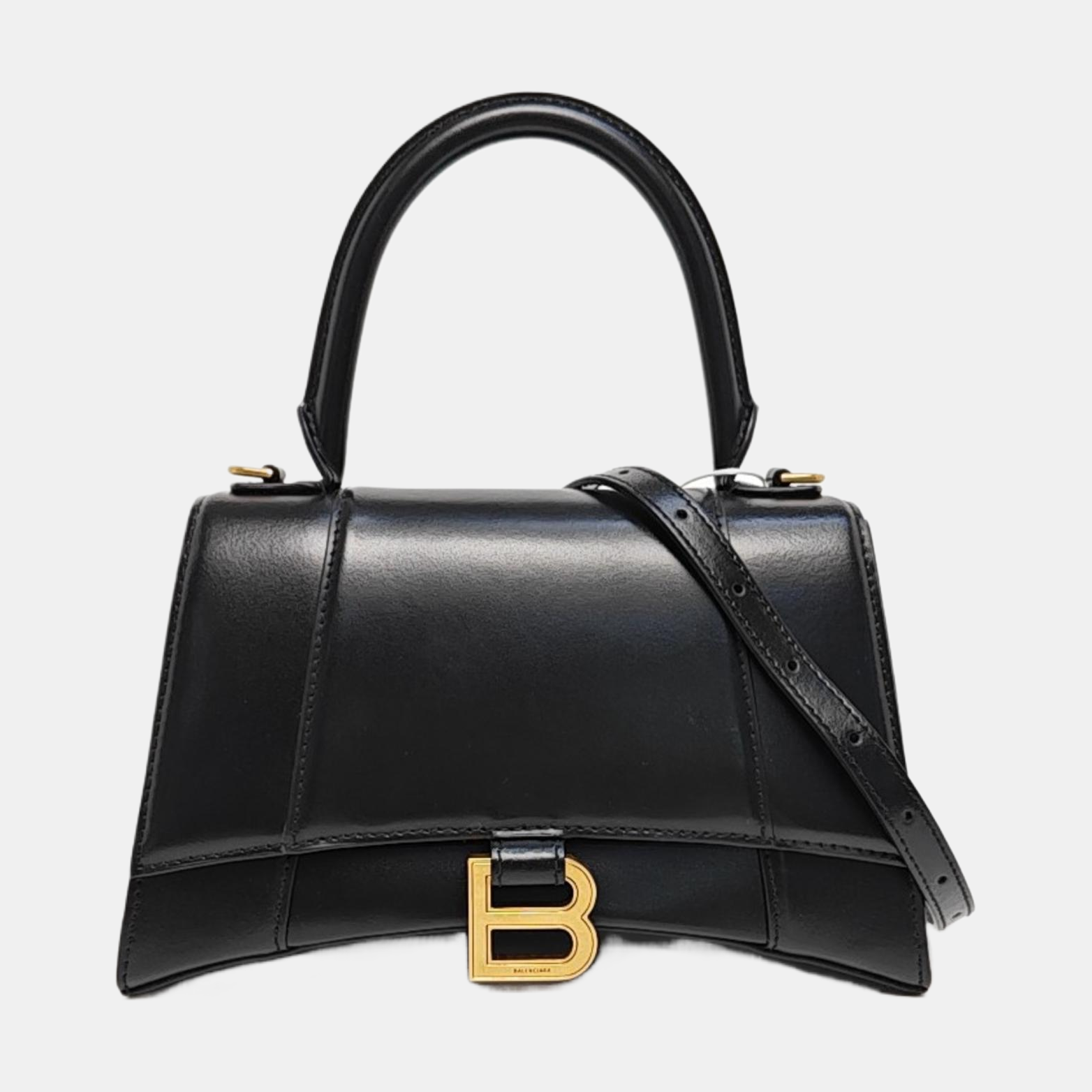 Hourglass S Calfskin Black