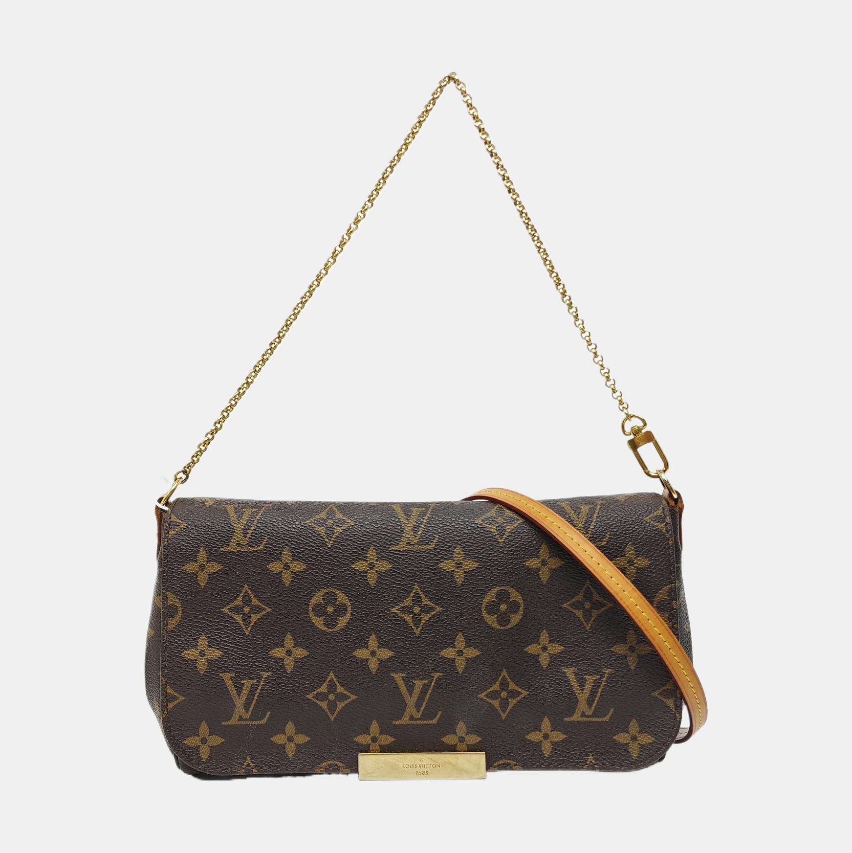 FAVORITE PM Monogram Coated Canvas Brown