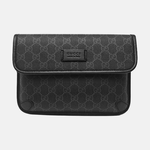 Neo Vintage Monogram Coated Canvas Black