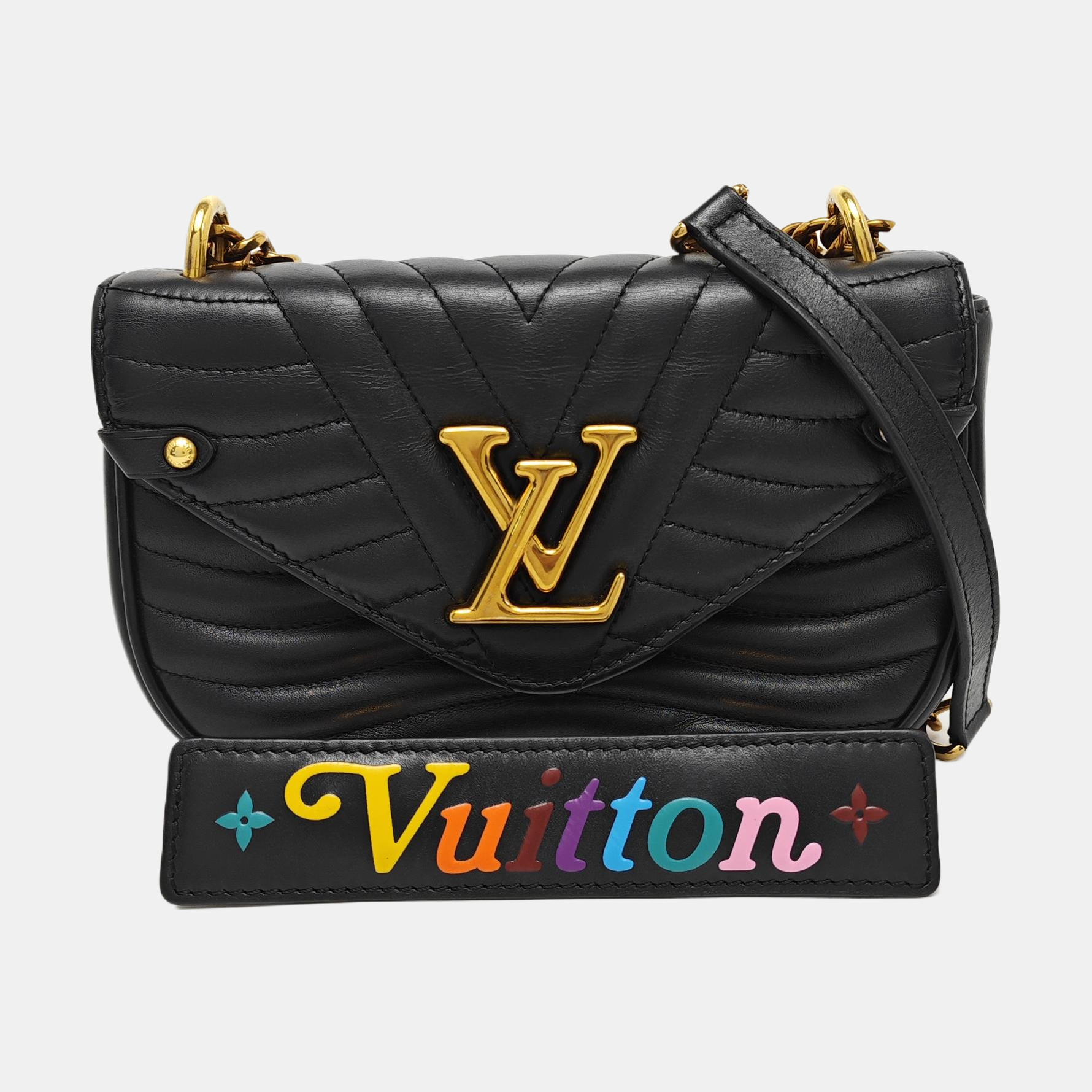 NEW WAVE PM Quilted Calfskin Black