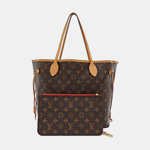 NEVERFULL MM Monogram Coated Canvas Brown