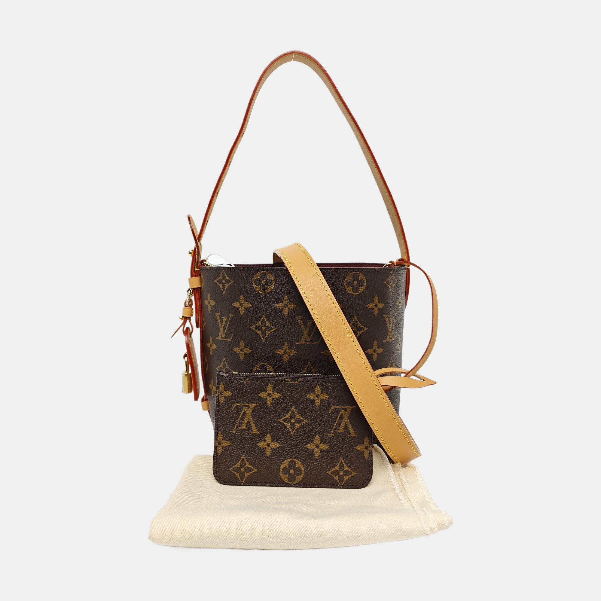 ALL IN Monogram Coated Canvas Brown