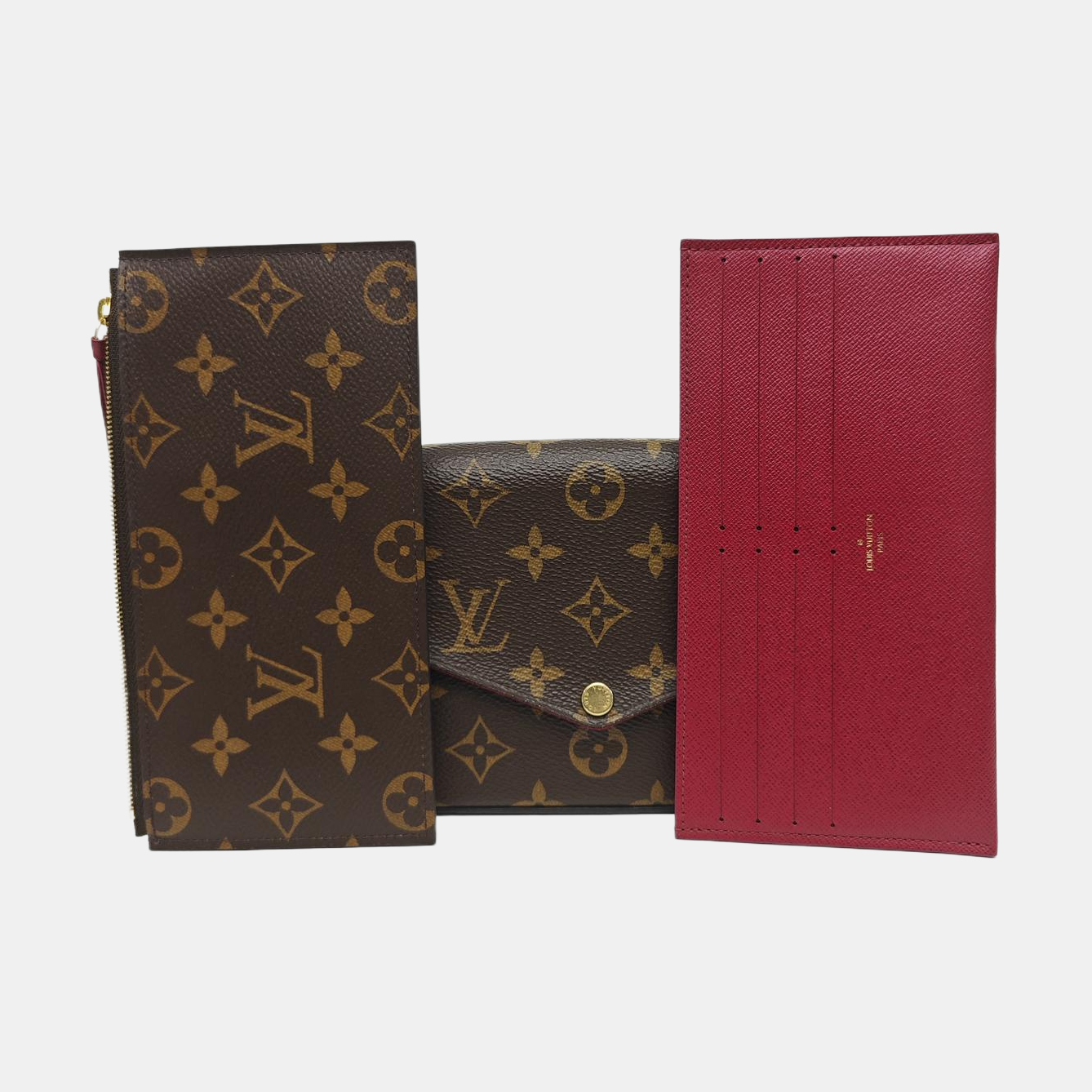 FÉLICIE Monogram Coated Canvas Brown