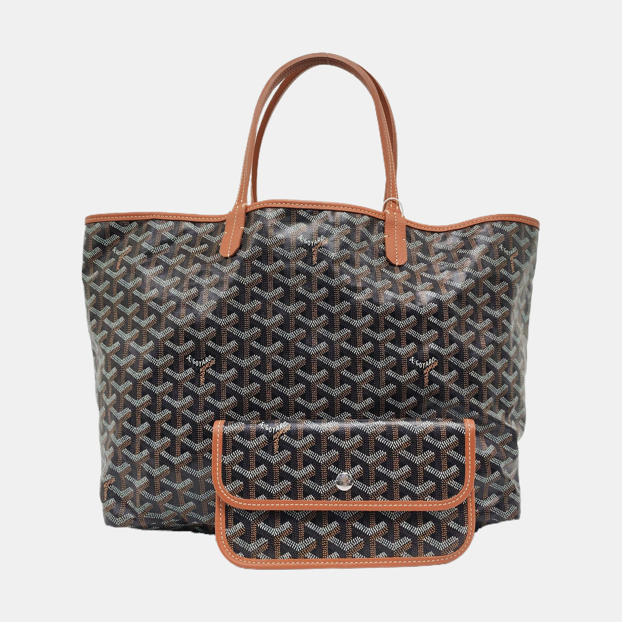 Authenticated pre-owned  Saint Louis PM Coated Canvas Black - Tote Bag at Looply