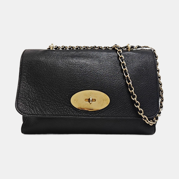 Calfskin Shoulder Bag Black