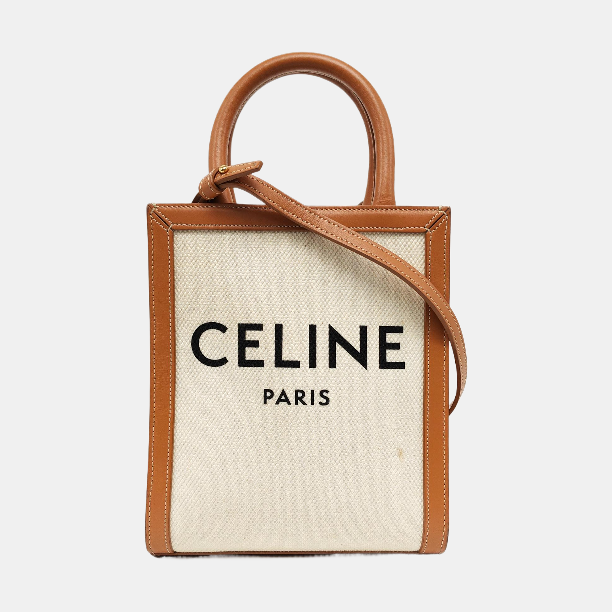 CABAS CELINE Mini Canvas White