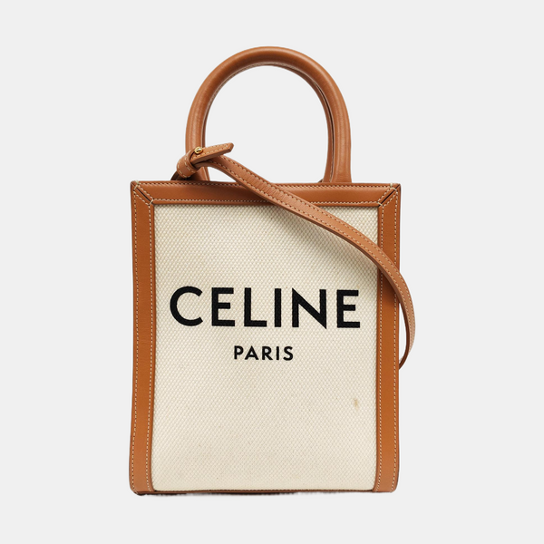 CABAS CELINE Mini Canvas White