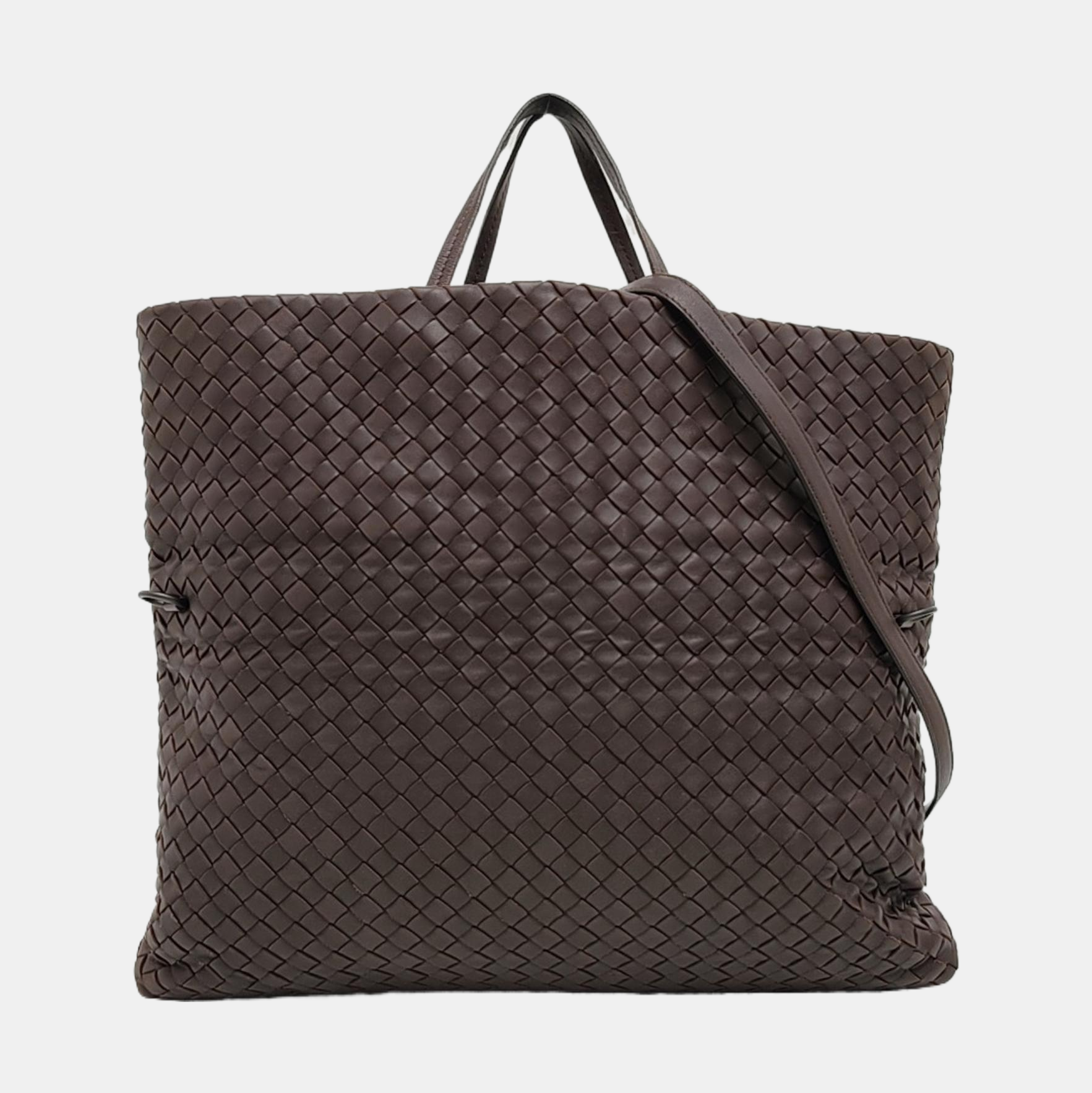 Calfskin Shoulder Bag Brown