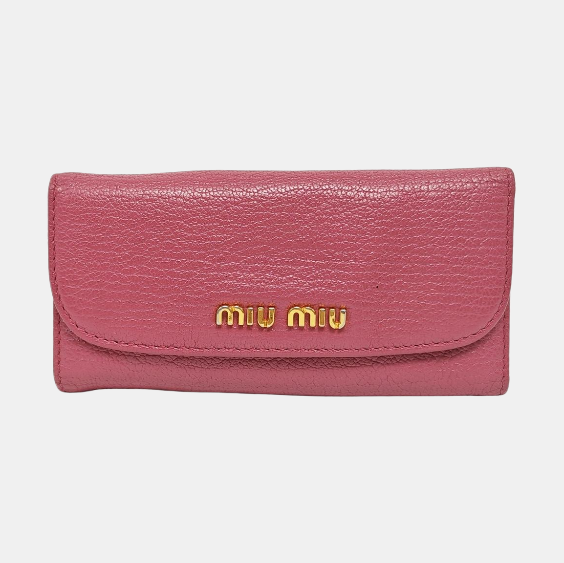 Leather Wallet Beige