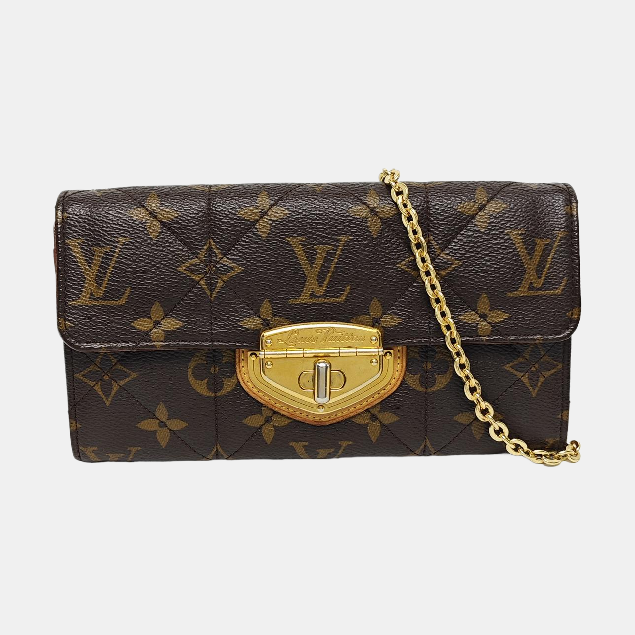 ETOILE Monogram Coated Canvas Brown Wallet
