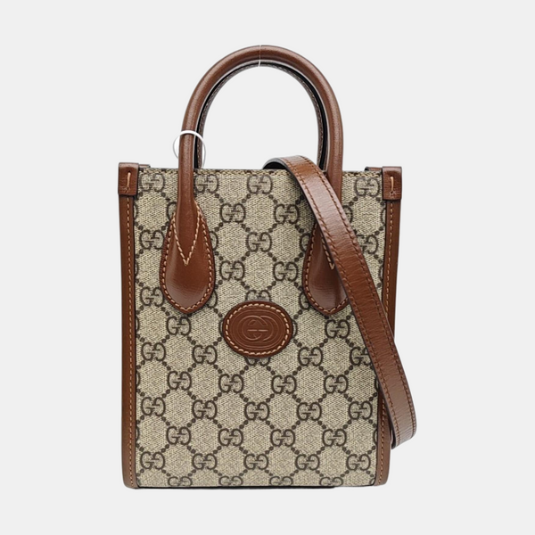 Retro Mini Monogram Coated Canvas Beige