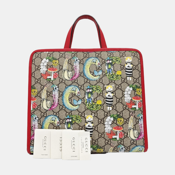 Children’s GG Bucket Monogram Coated Canvas Beige