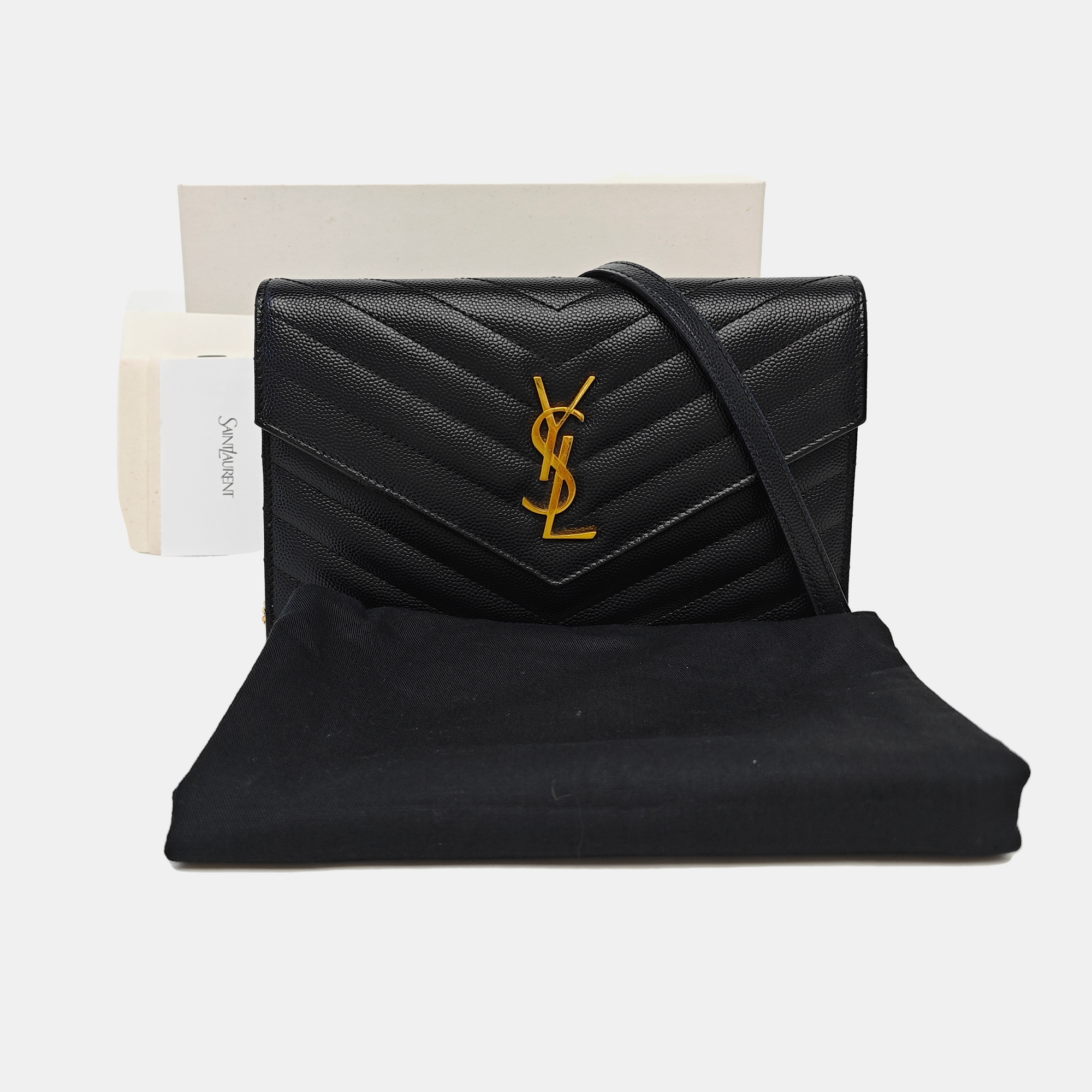 MONOGRAM WOC Chevron Calfskin Black