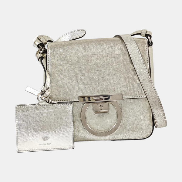 Gancino Calfskin Silver