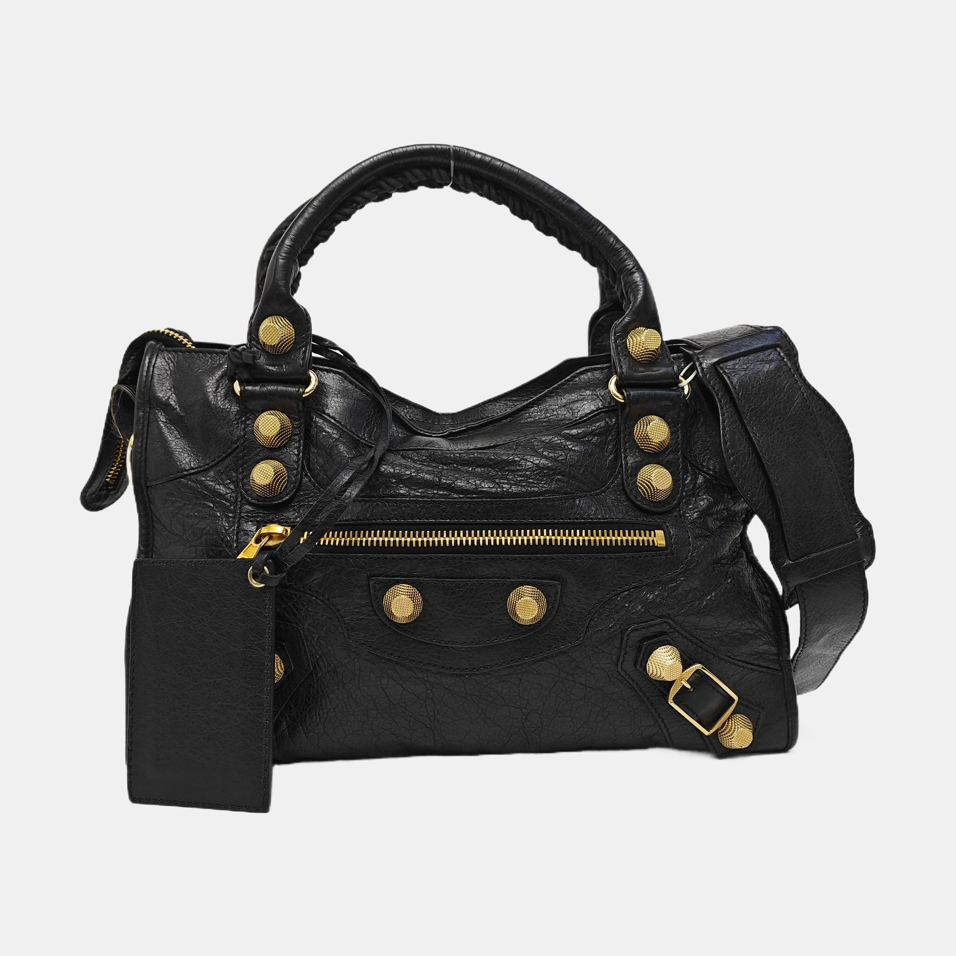 Classic City Medium Lambskin Black – Looply