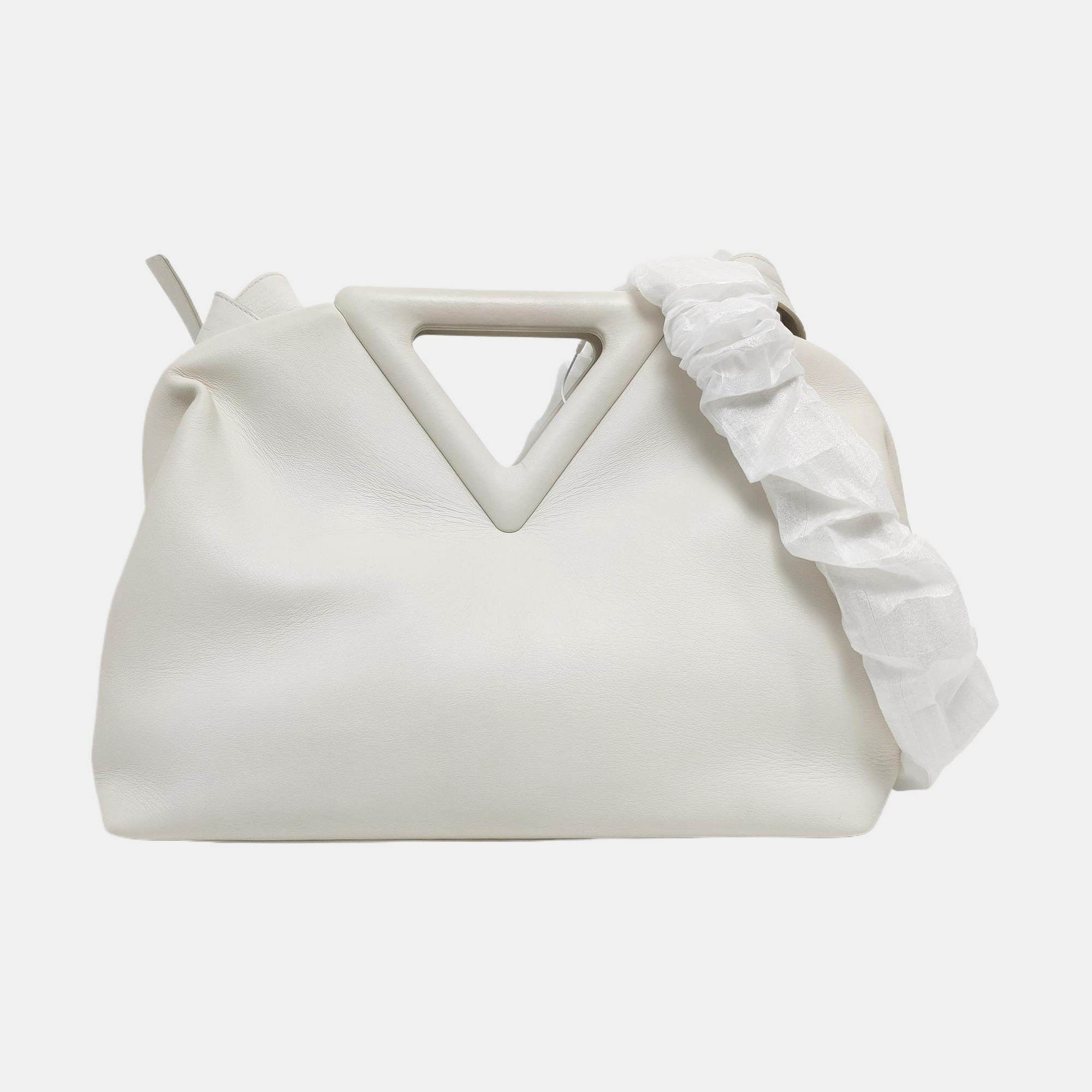 Point Medium Calfskin White