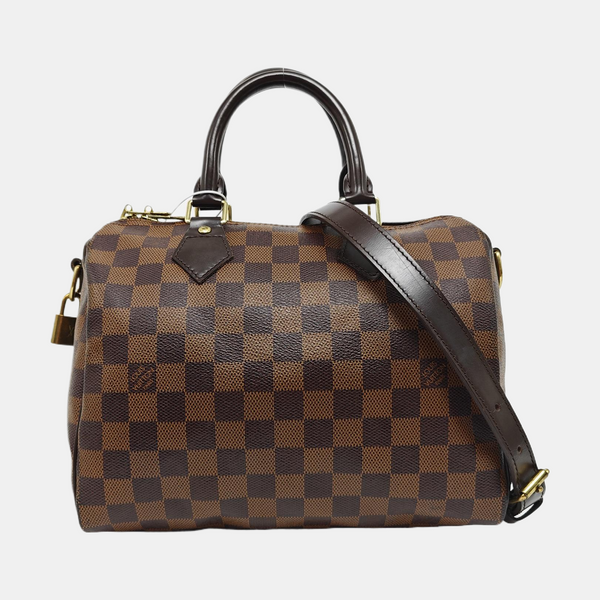 SPEEDY 25 Lona revestida Damier Ebene Marrón