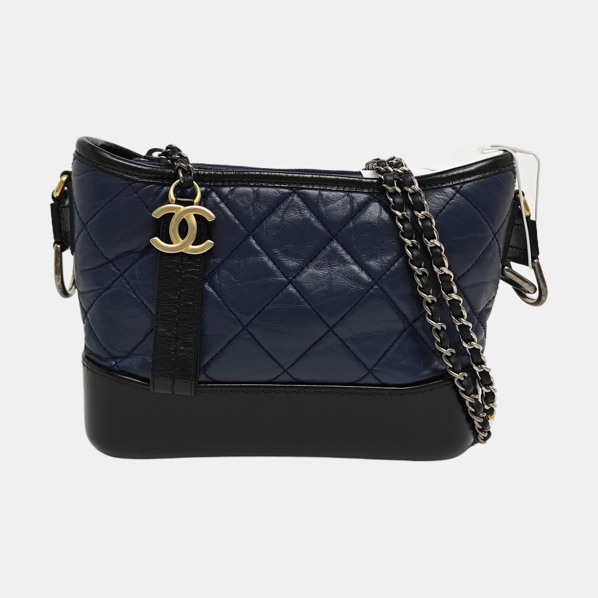 Authenticated pre-owned  GABRIELLE Quilted Calfskin Blue - Shoulder Bag at Looply