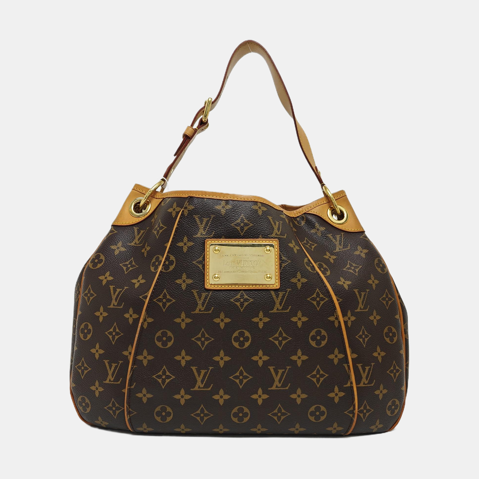 GALLIERA Monogram Coated Canvas Brown