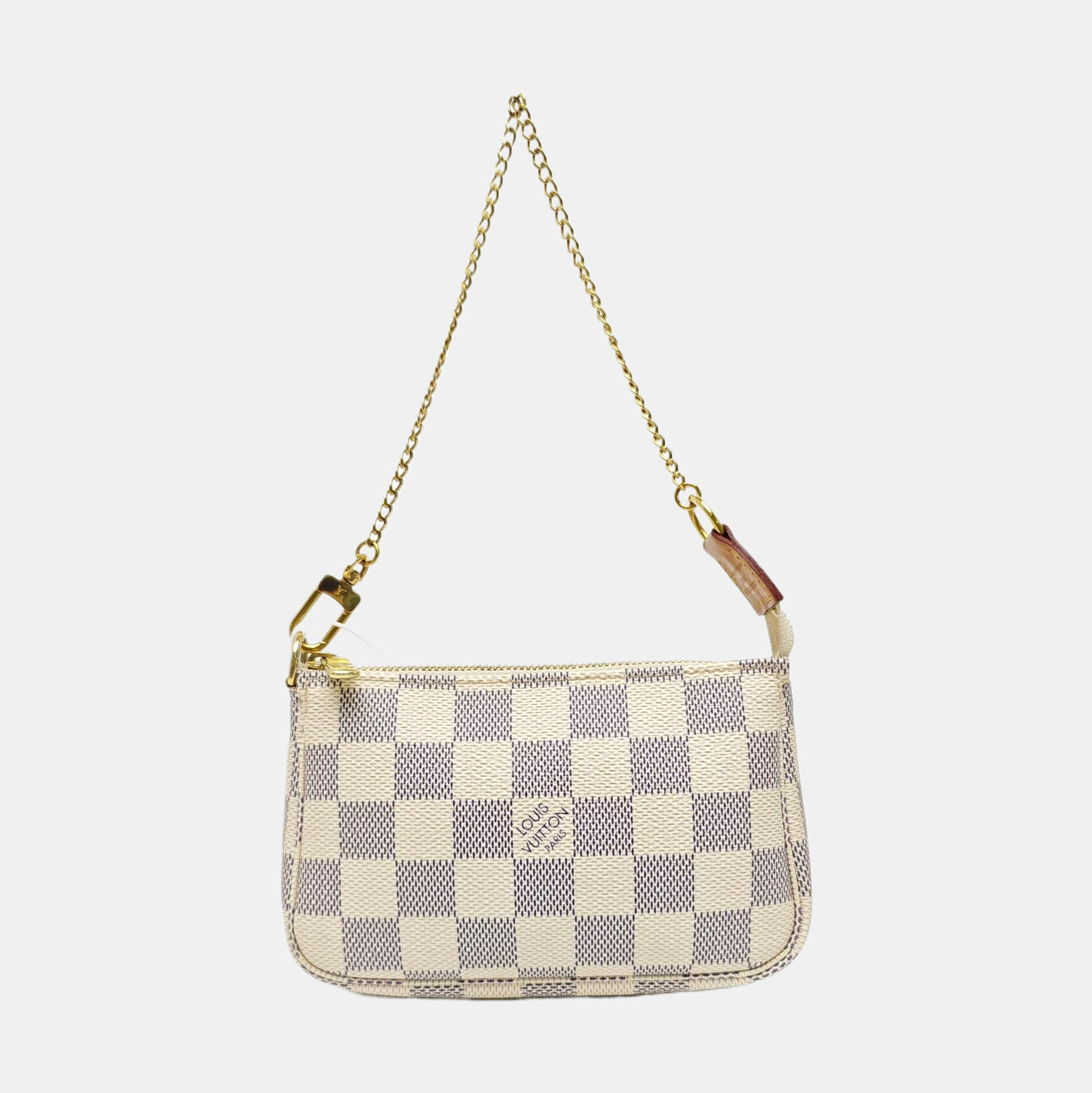 ACCESSOIRES Mini Damier Azur Coated Canvas White