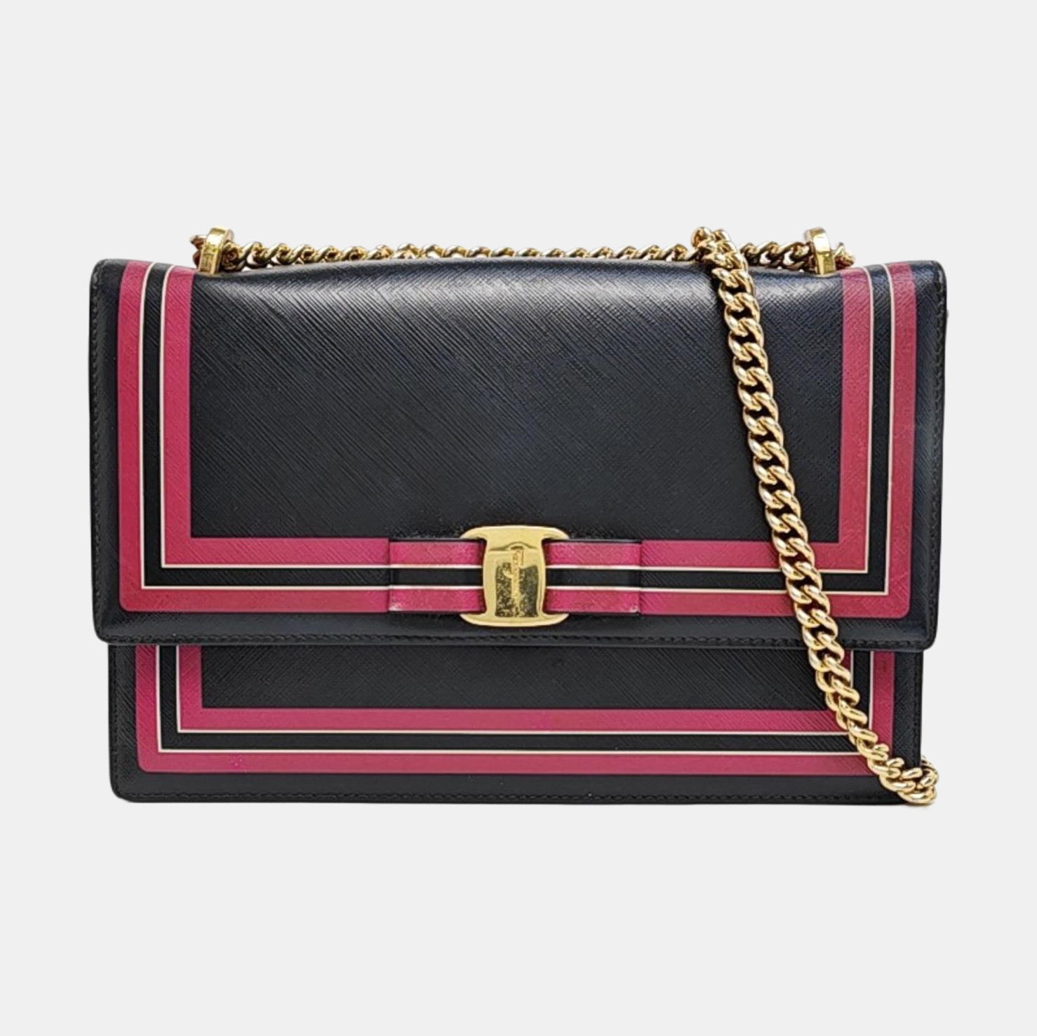 Calfskin Shoulder Bag Black