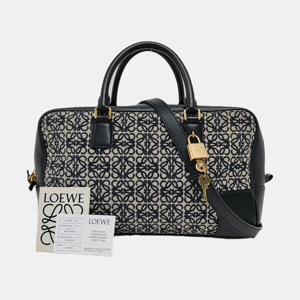 Amazona 28 Monogram Canvas Blue