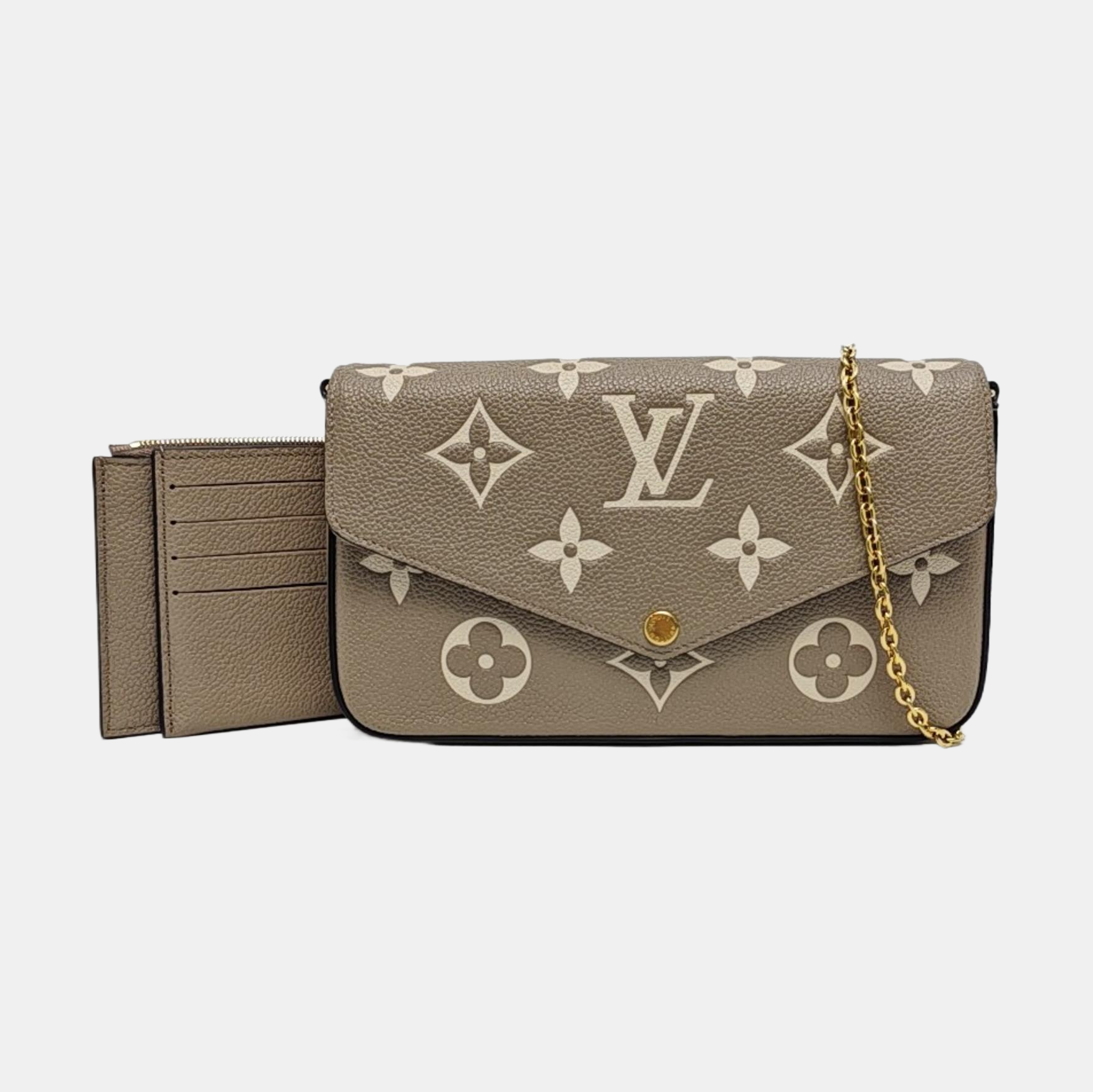 FÉLICIE Monogram Calfskin Gray