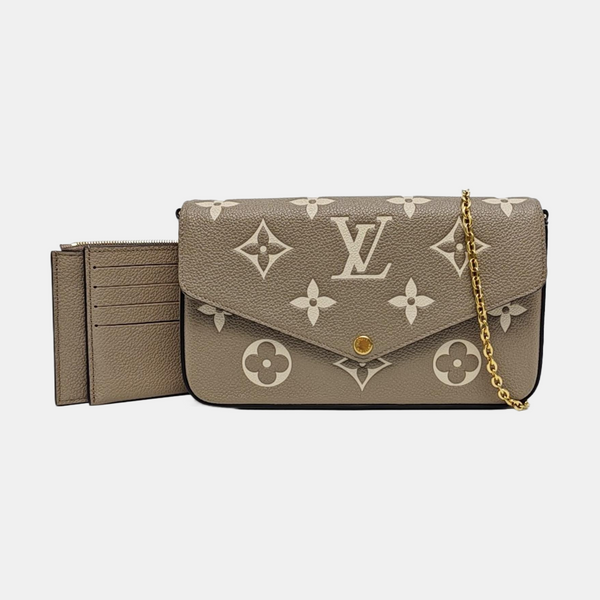 FÉLICIE Monogram Calfskin Gray