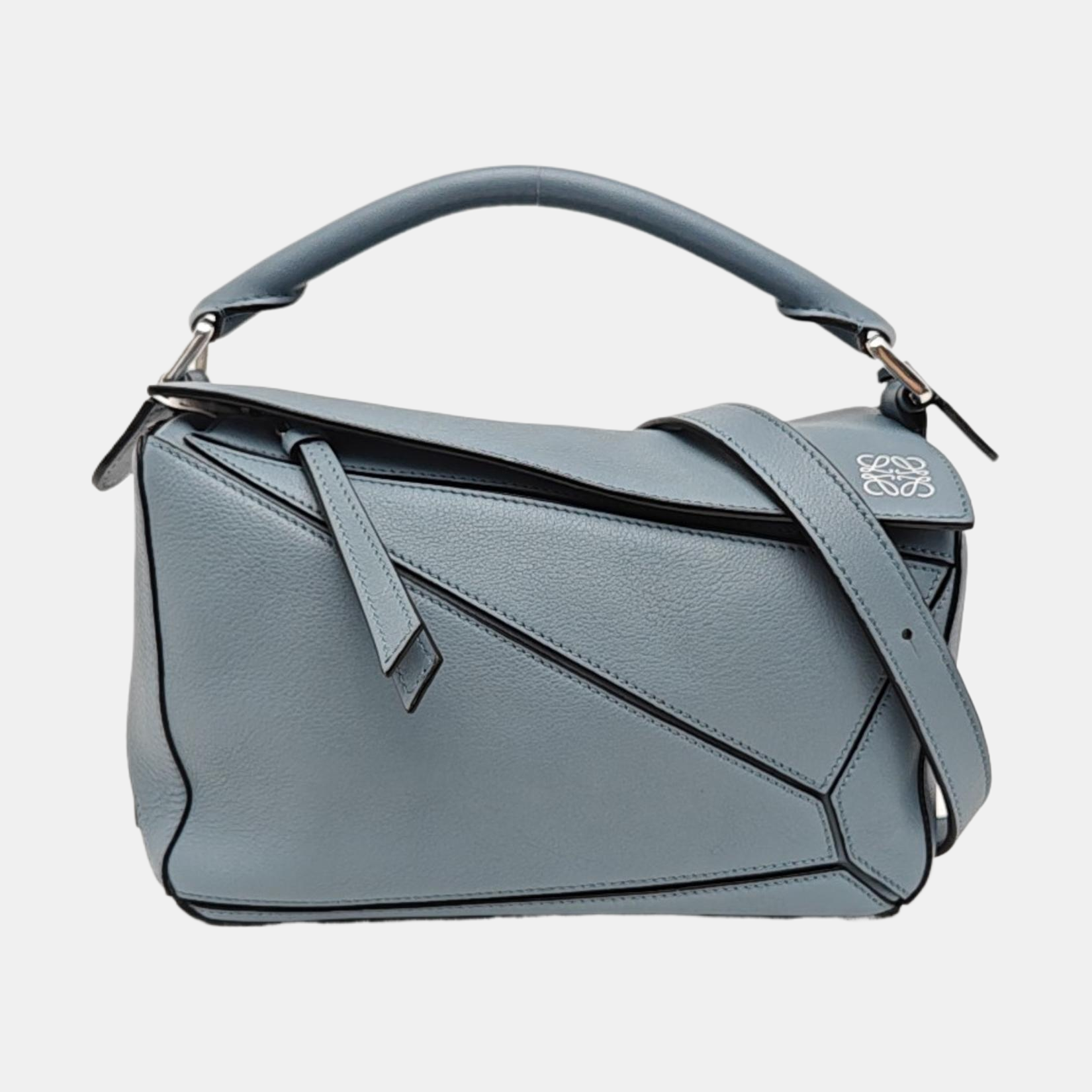 Puzzle Small Calfskin Blue