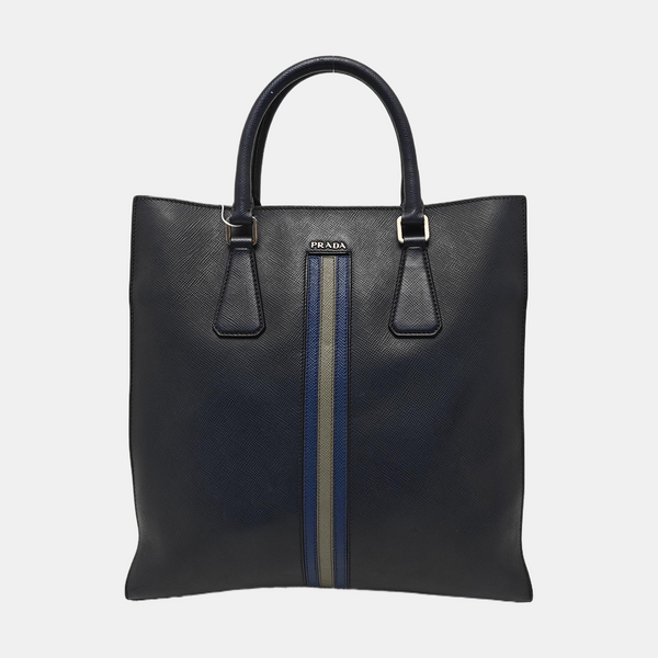 Calfskin Tote Bag Blue