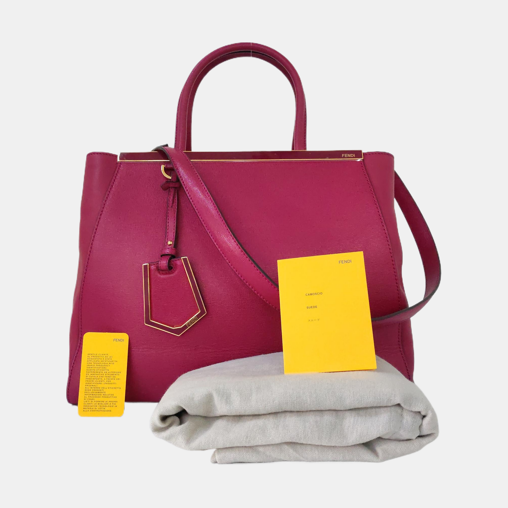 2 Jours Medium Calfskin Purple