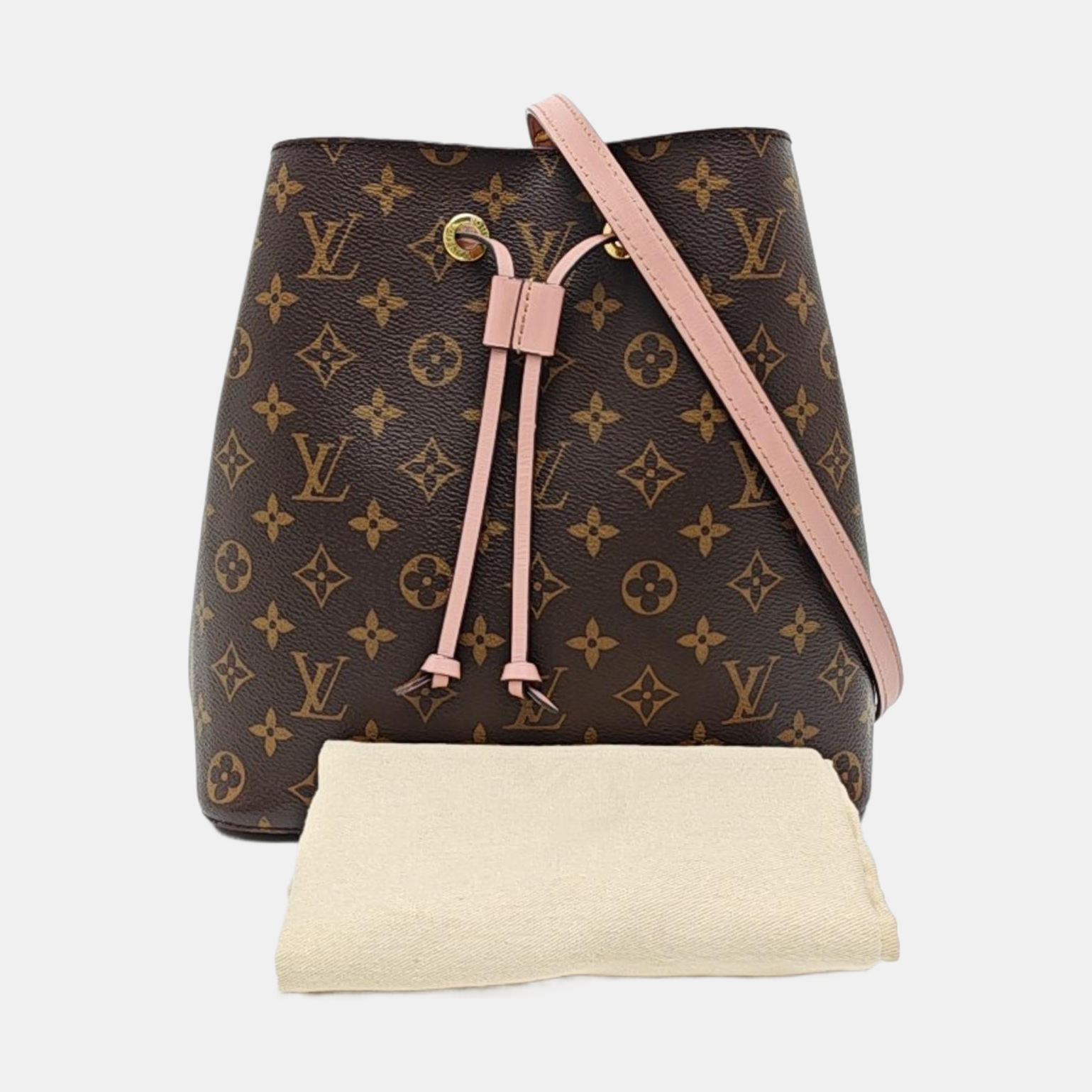NÉONOÉ MM Monogram Coated Canvas Brown