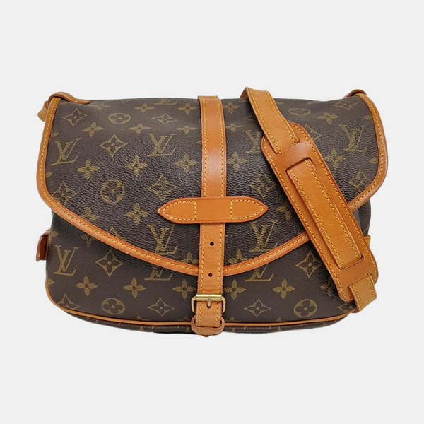 SAUMUR Monogram Coated Canvas Brown