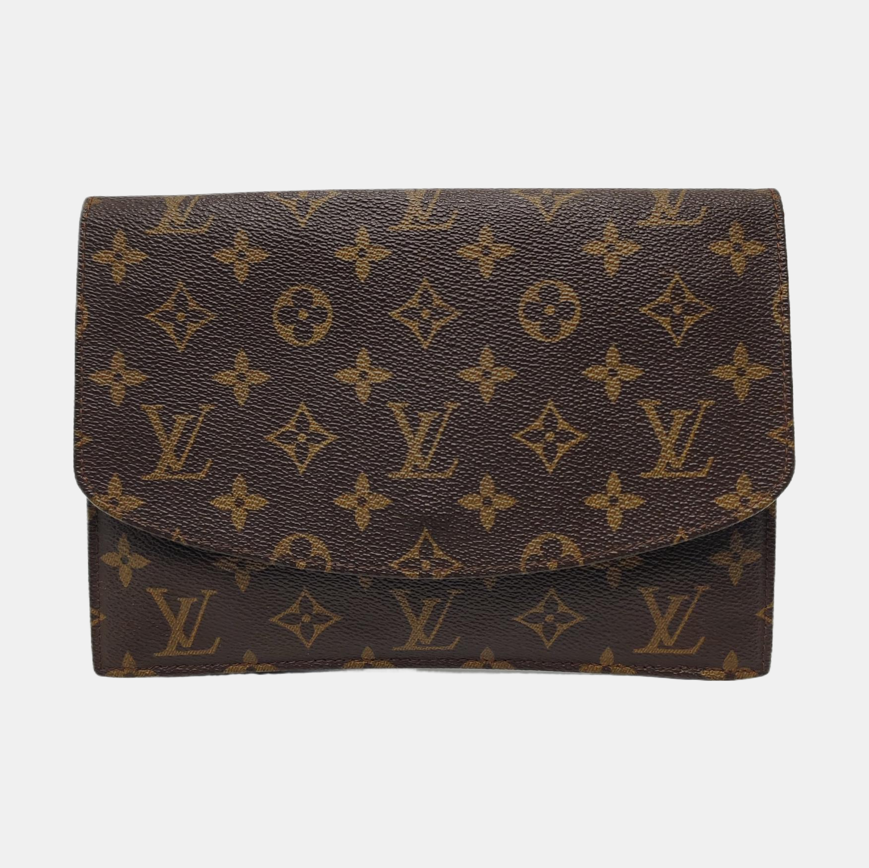 POCHETTE RABAT Monogram Coated Canvas Brown