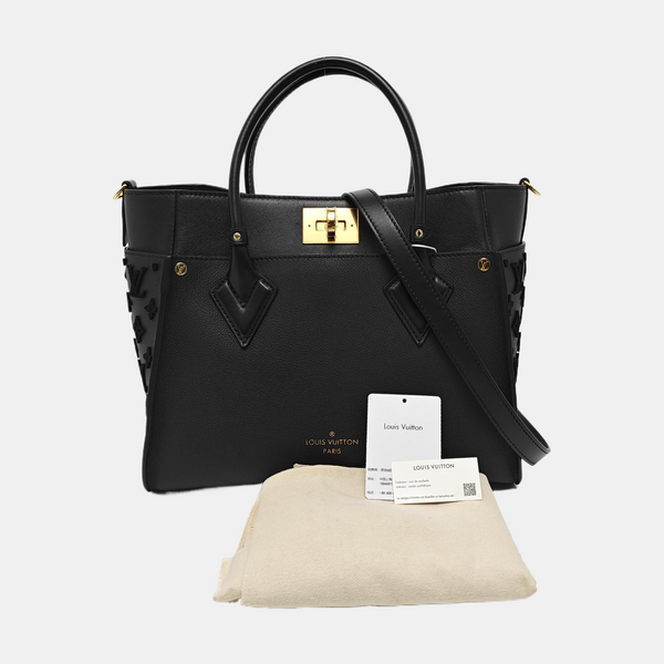 ON MY SIDE MM Monogram Calfskin Black