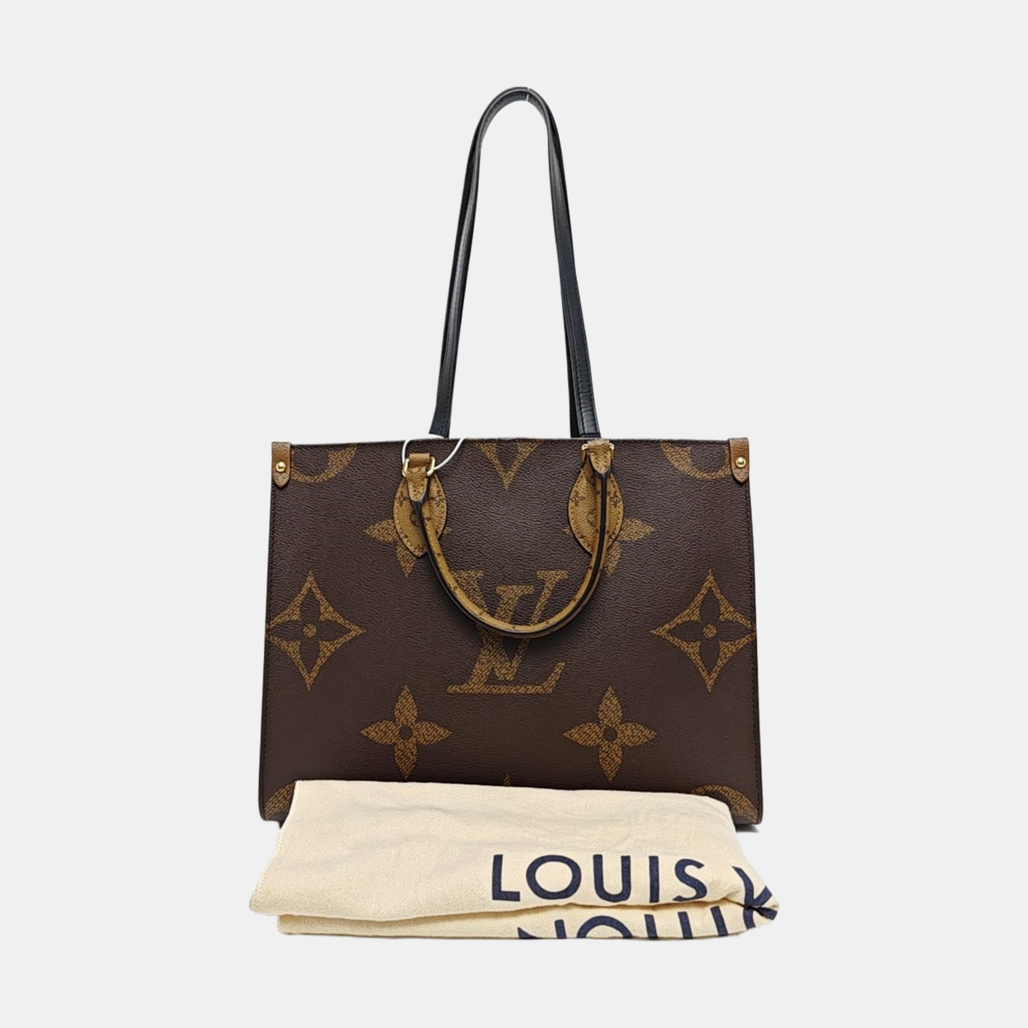 ONTHEGO MM Monogram Coated Canvas Brown