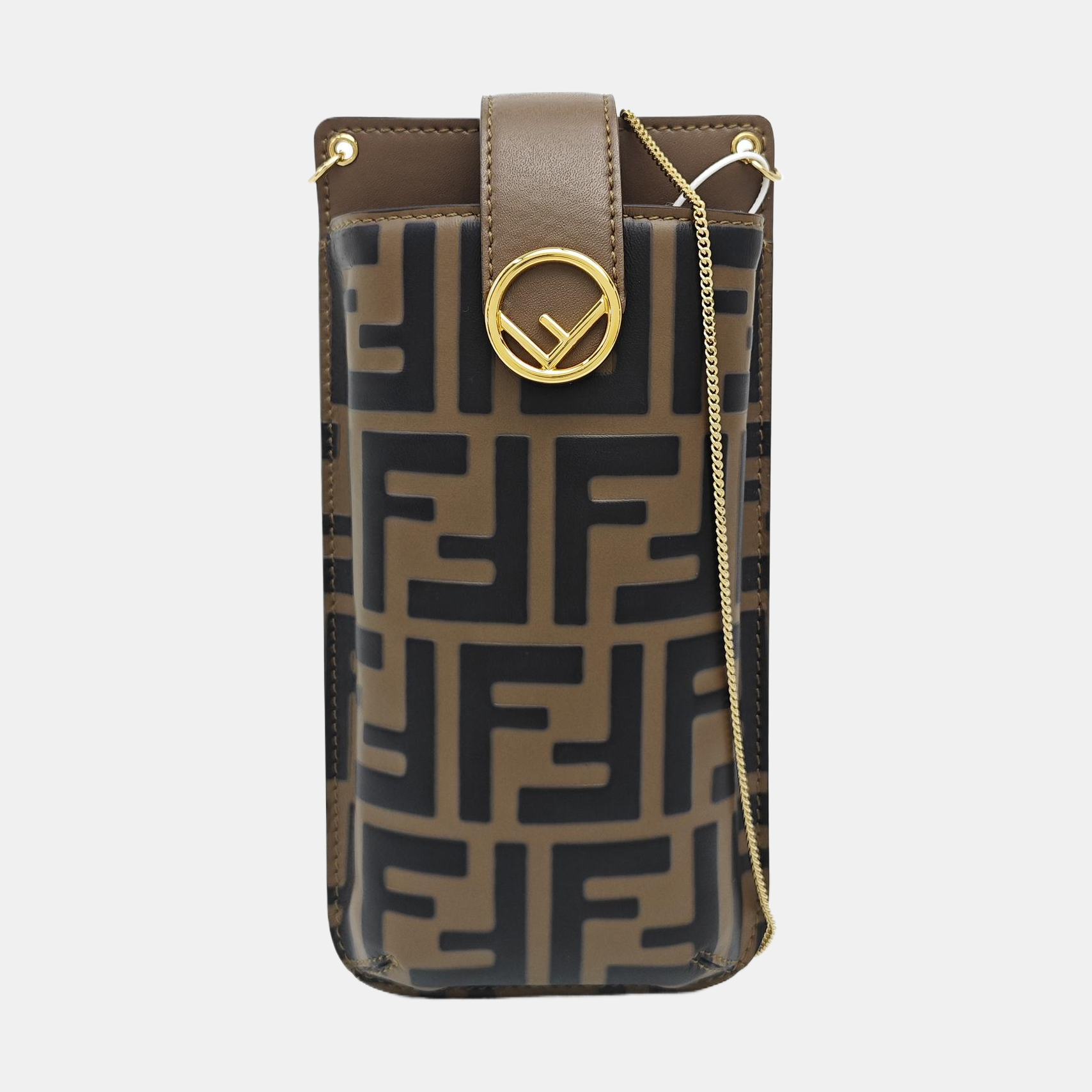 Calfskin Shoulder Bag Brown