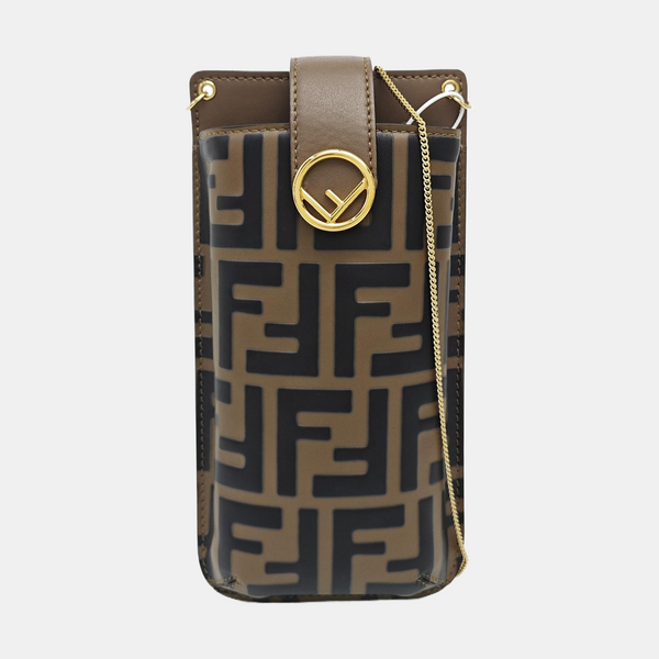 Calfskin Shoulder Bag Brown