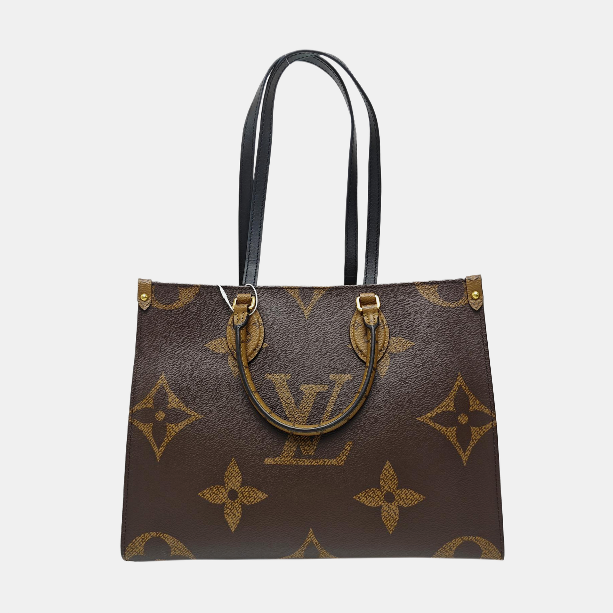 ONTHEGO MM Monogram Coated Canvas Brown