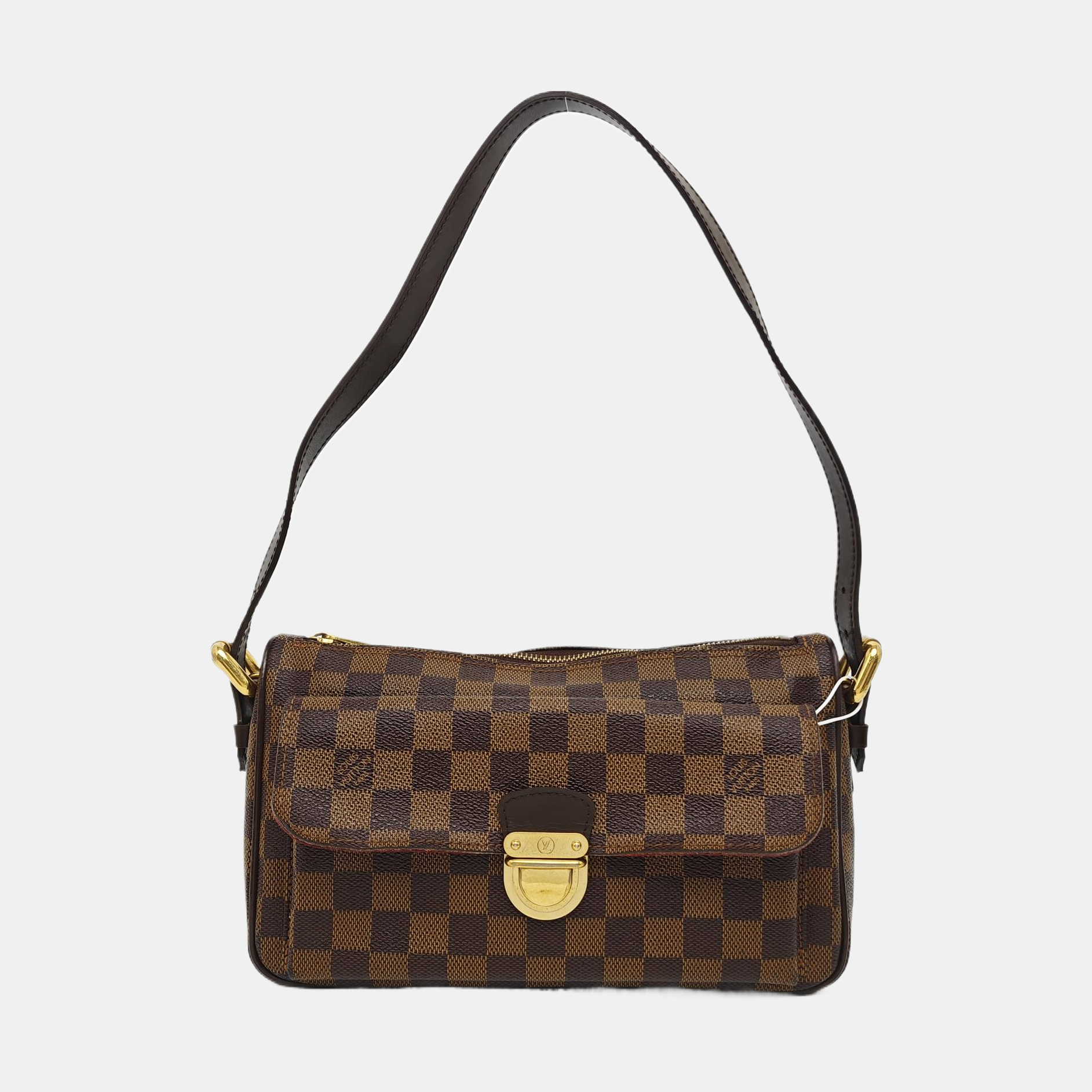 RAVELLO GM Damier Ebene Coated Canvas Brown