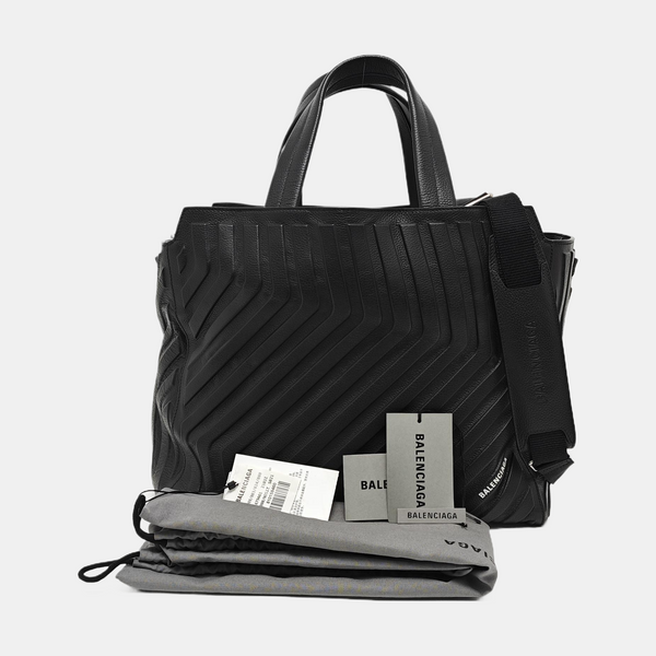 HAMPTON CARRY ALL Medium Calfskin Black