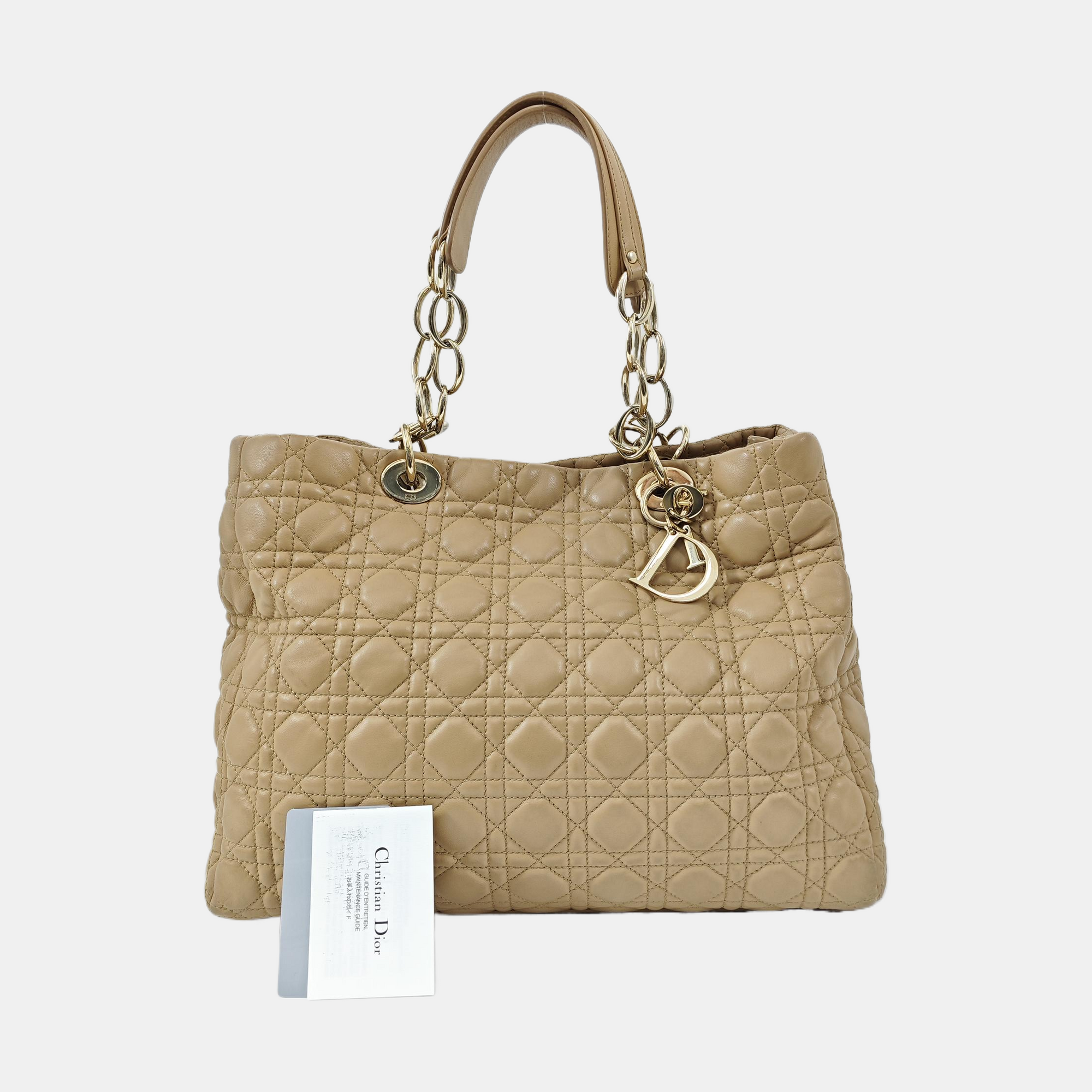 Dior Soft Cannage Calfskin Beige